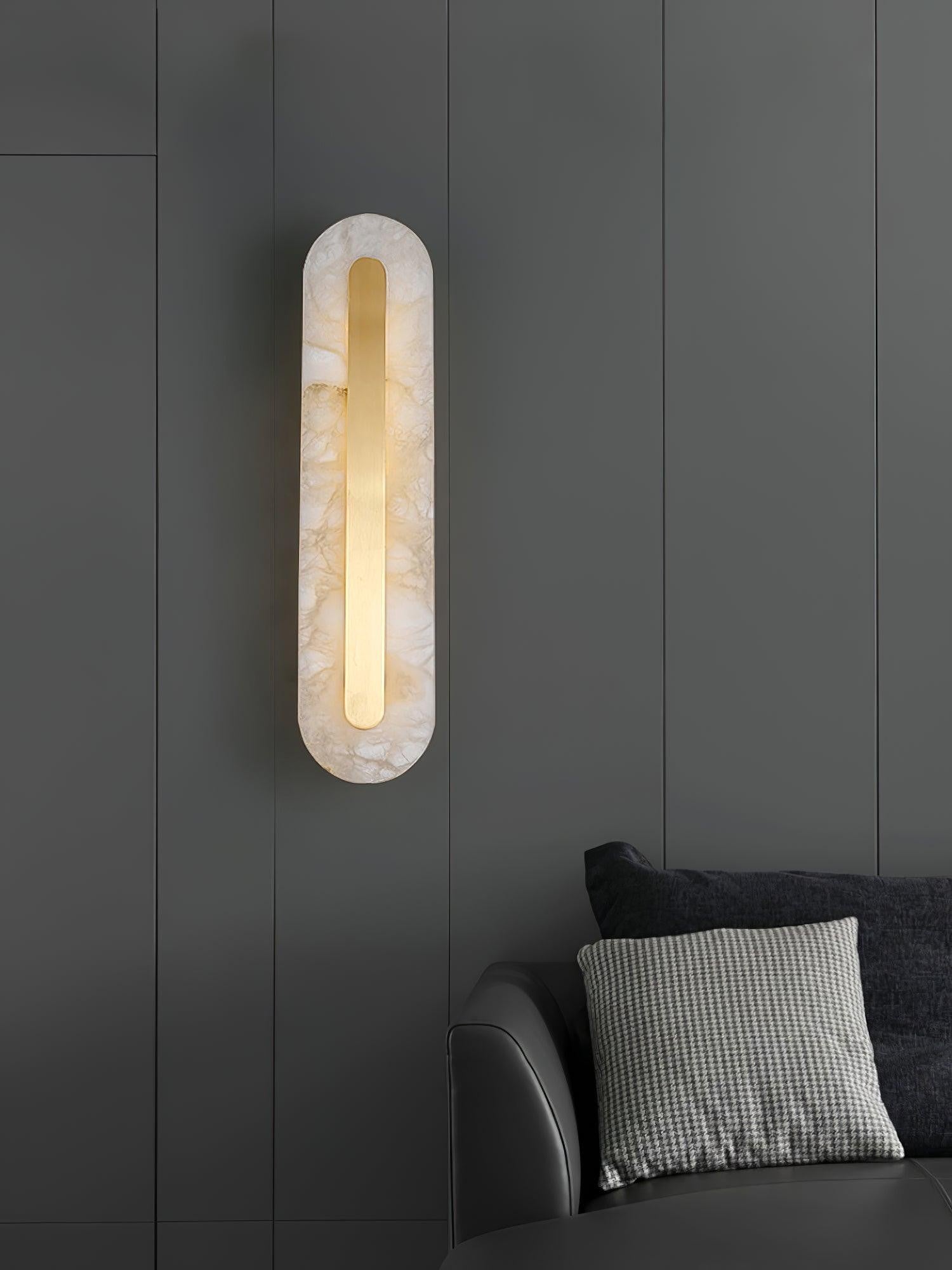 Alabaster Halo Wall Light