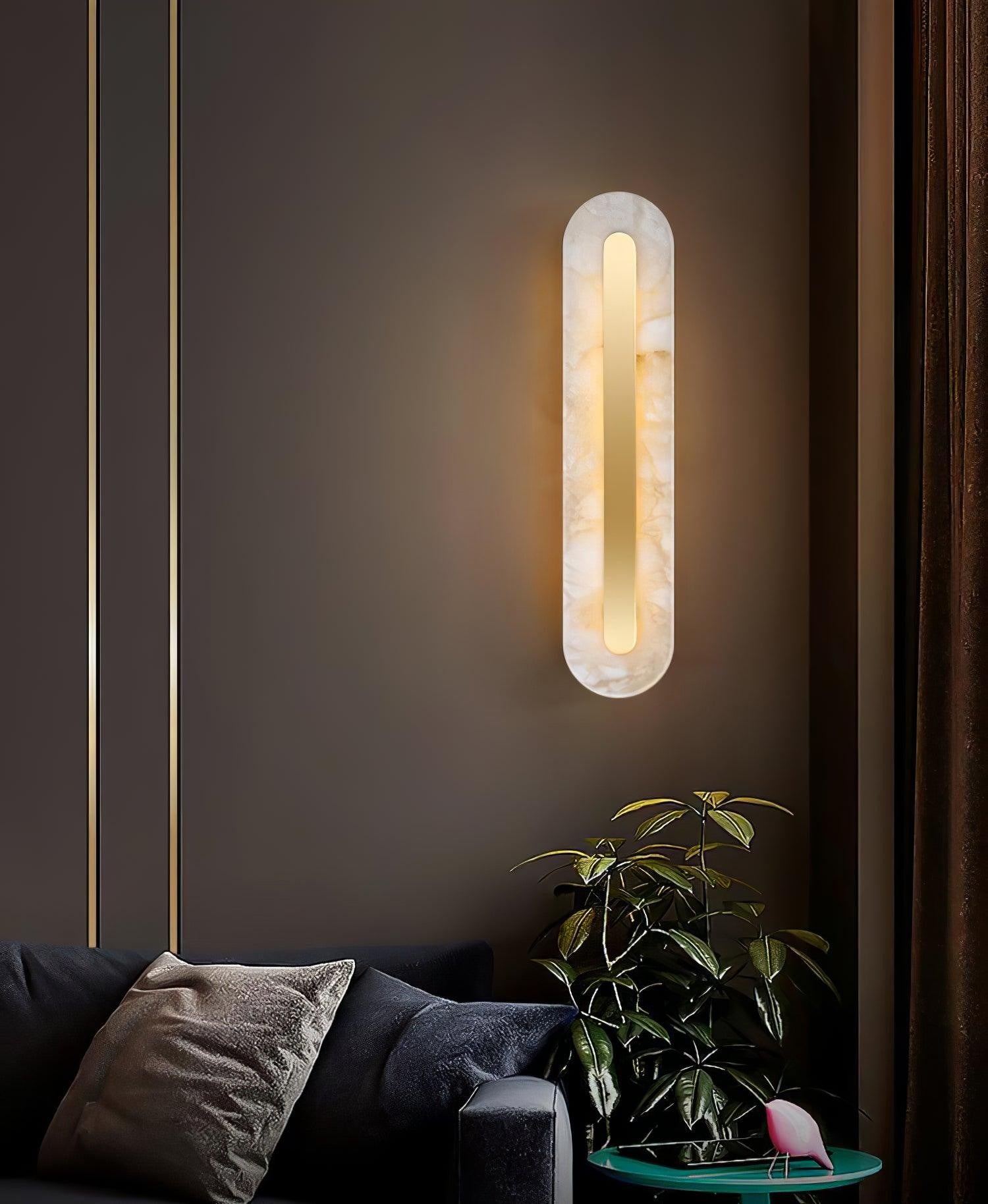 Alabaster Halo Wall Light