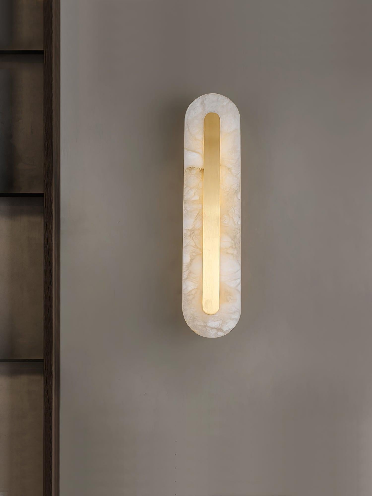 Alabaster Halo Wall Light