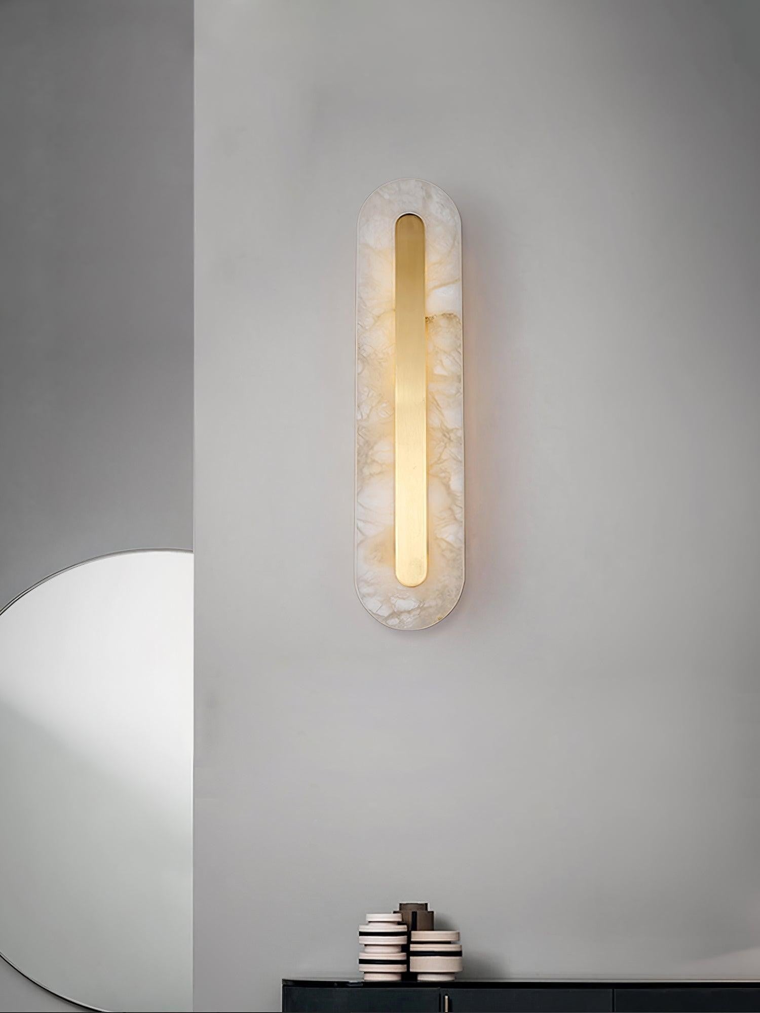 Alabaster Halo Wall Light