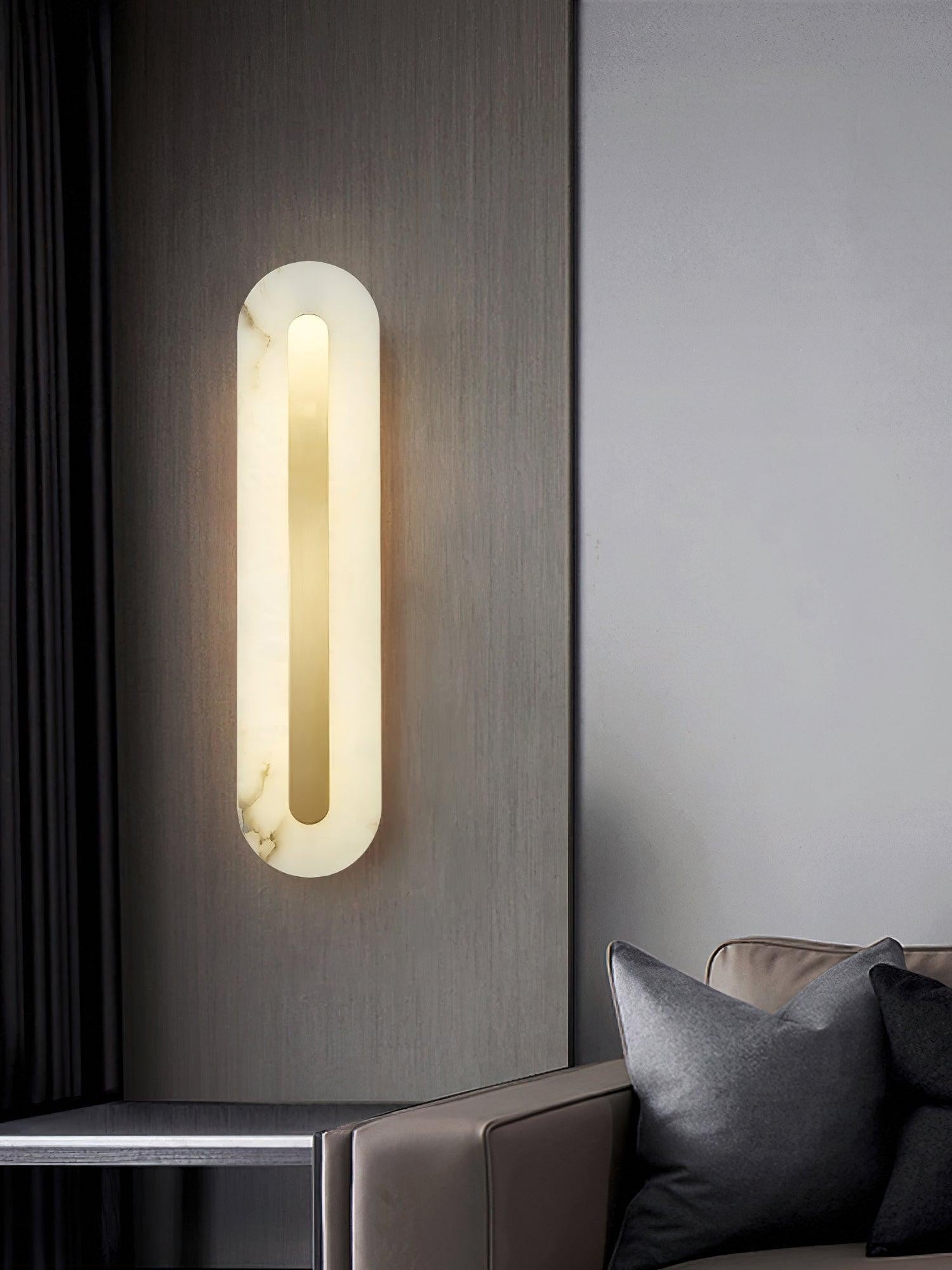 Alabaster Halo Wall Light
