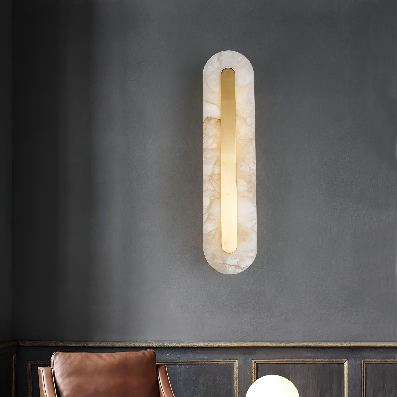 Alabaster Halo Wall Light