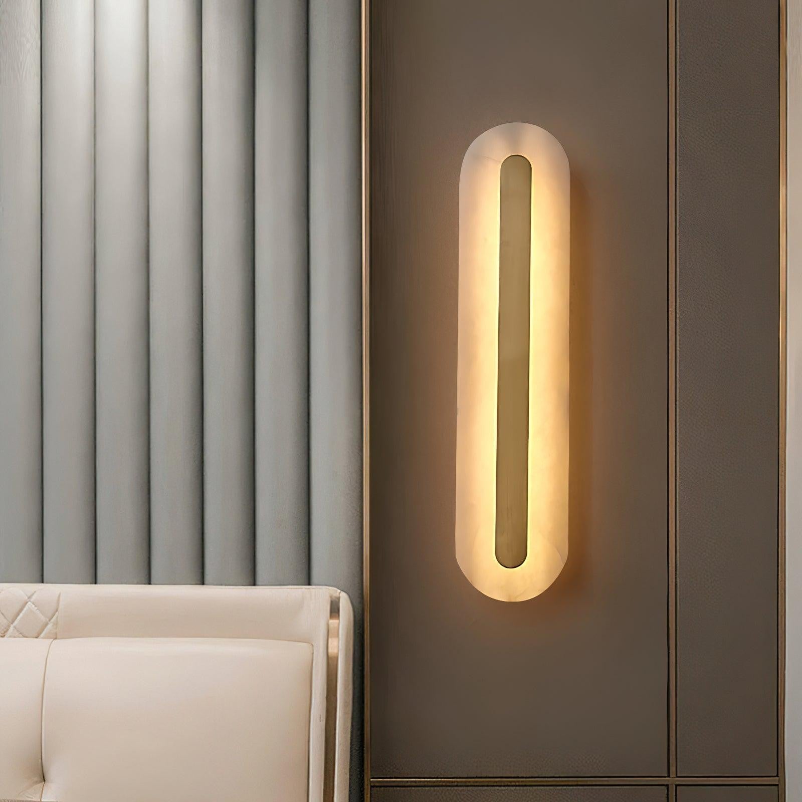 Alabaster Halo Wall Light