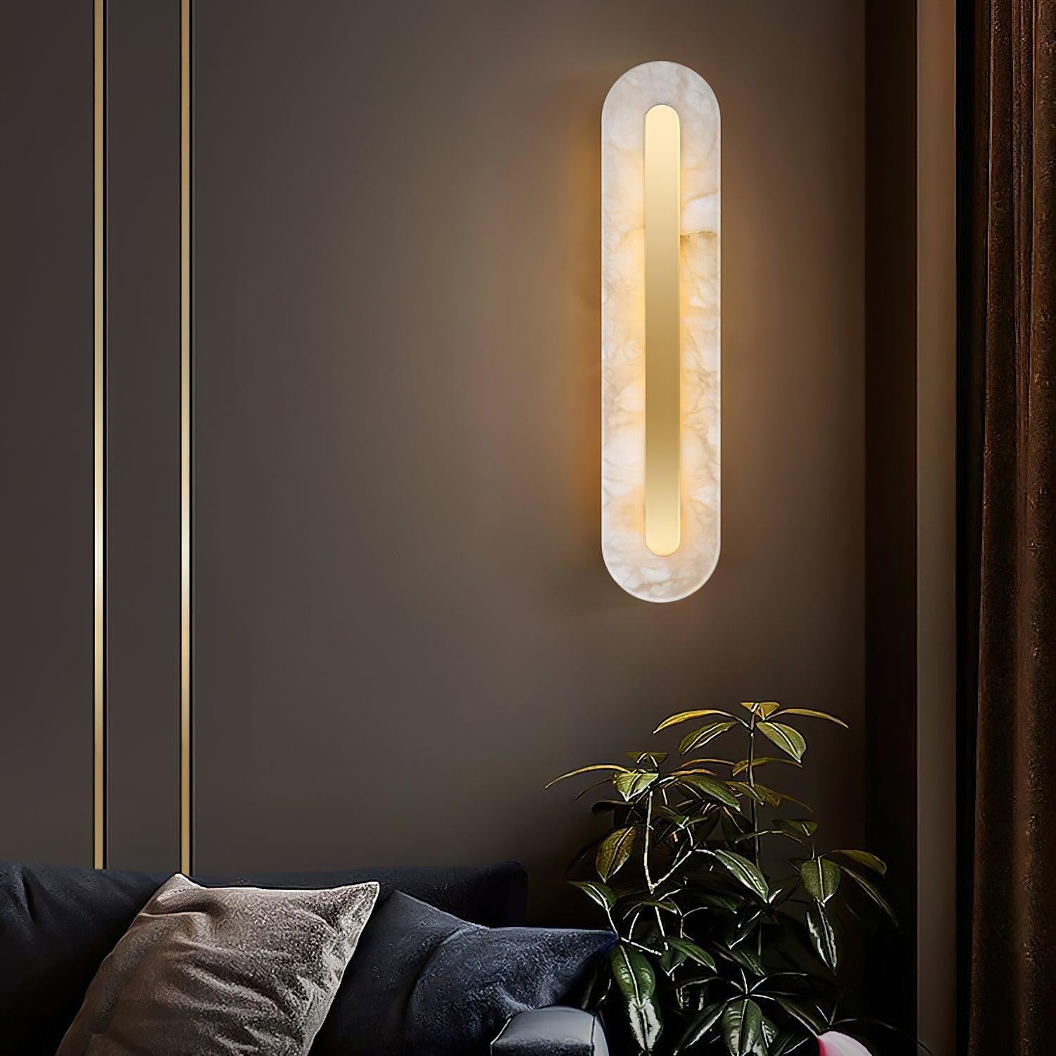 Alabaster Halo Wall Light