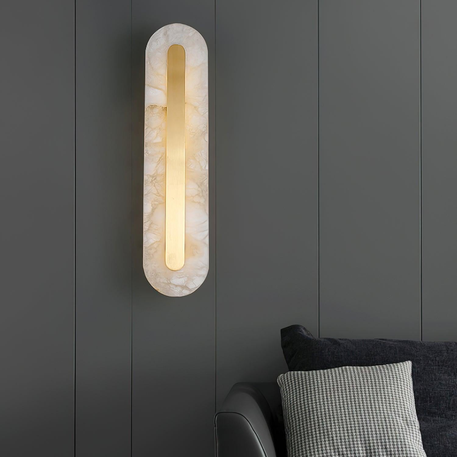 Alabaster Halo Wall Light