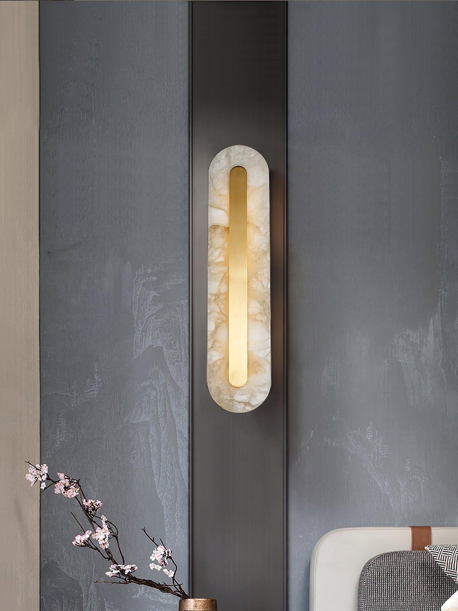 Alabaster Halo Wall Light