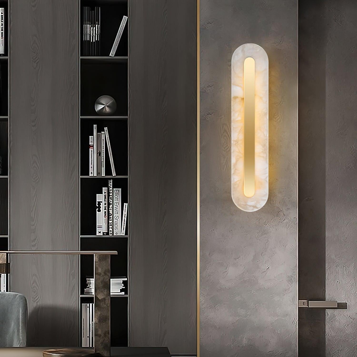 Alabaster Halo Wall Light