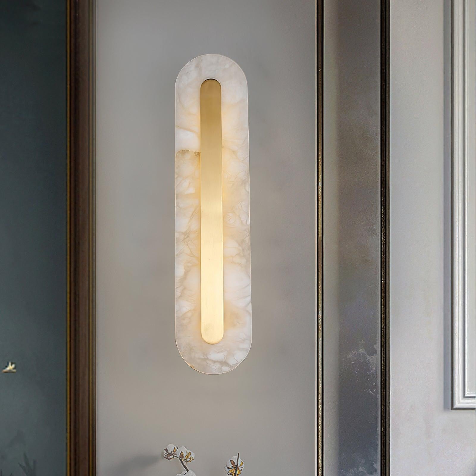 Alabaster Halo Wall Light