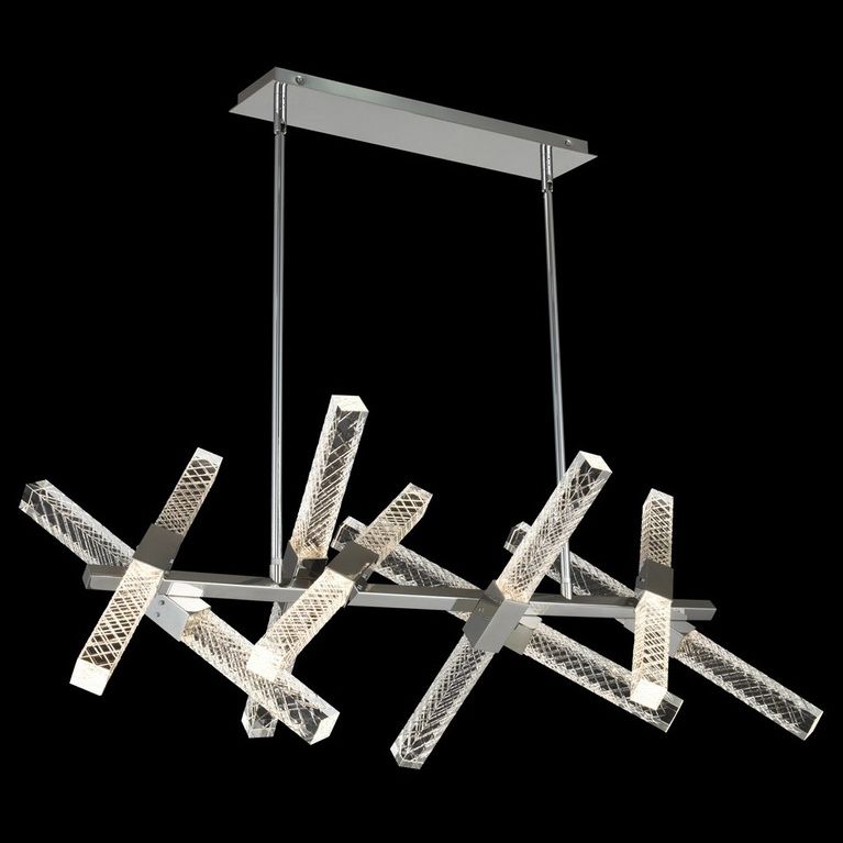 Apollo 47"W Chrome 16-Light LED Island Pendant Light