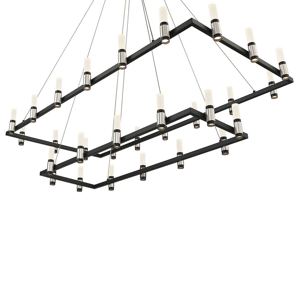 Altamont 51.75" Wide Black 30-Light LED Chandelier