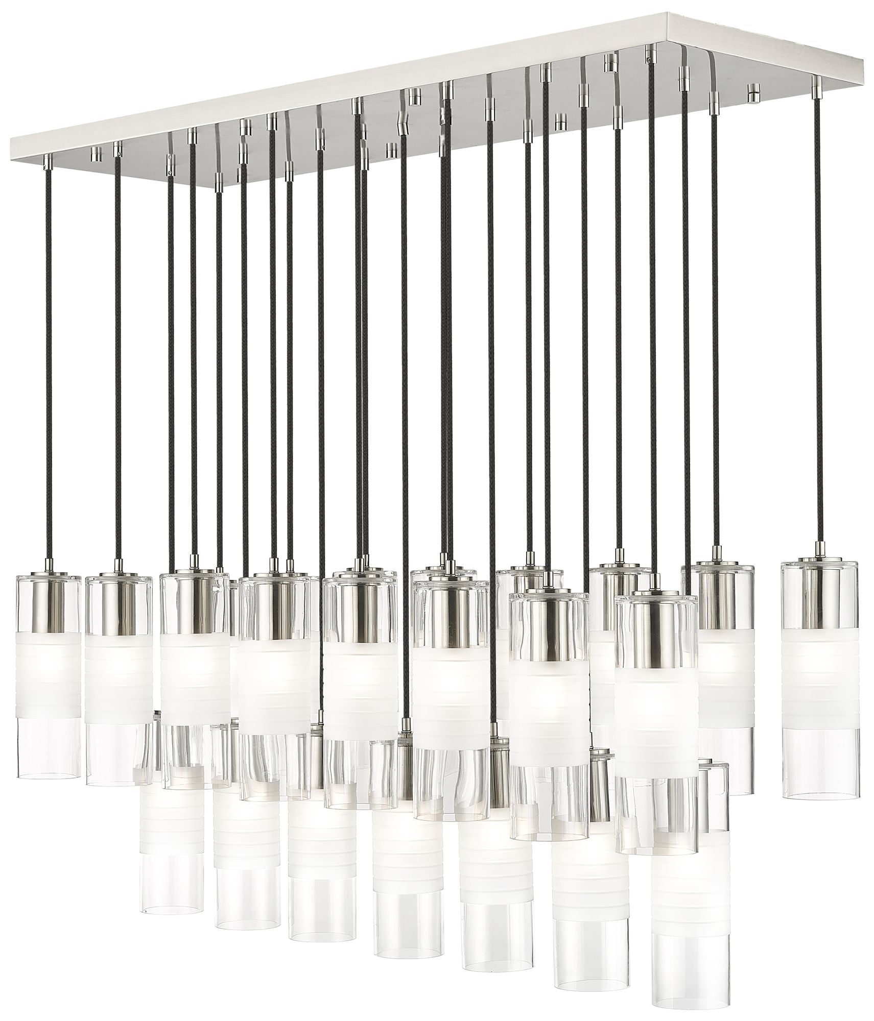 Alton Brushed Nickel 23-Light Linear Pendant