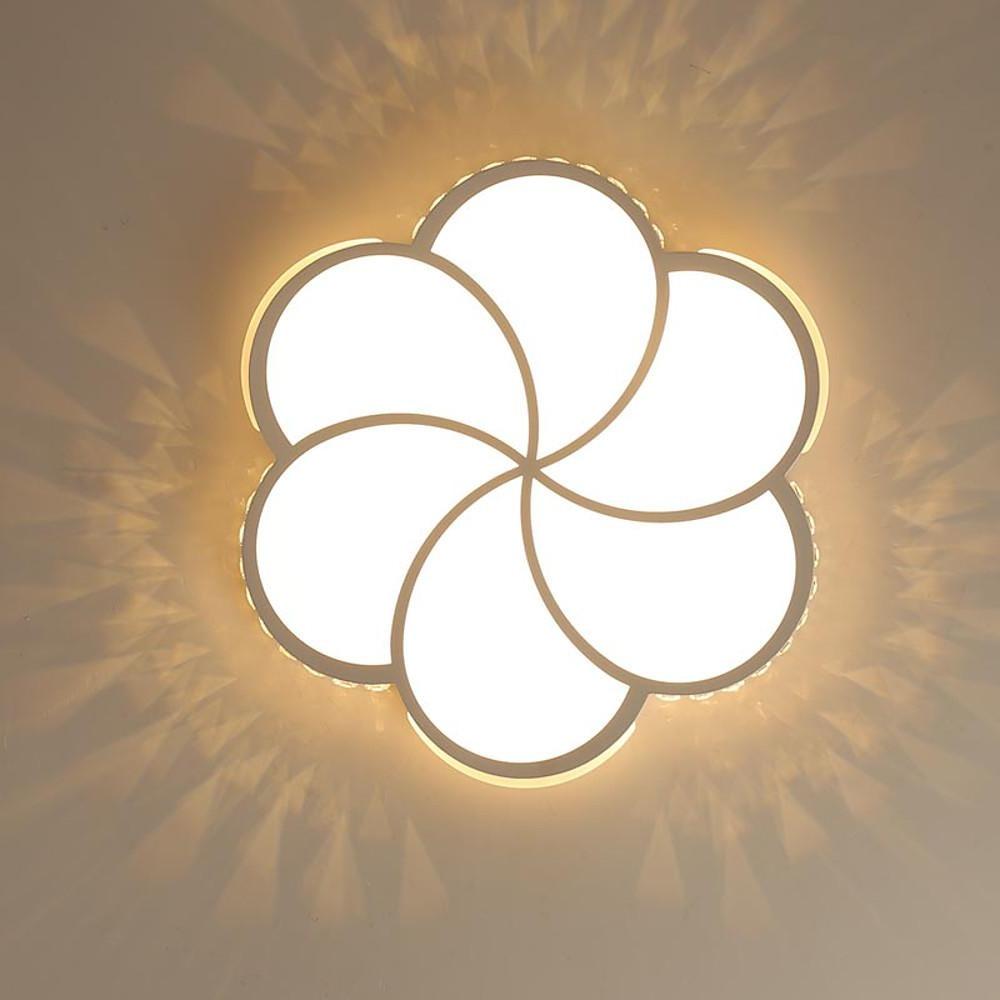 Geometric Flower Shaped Flush Mount Ceiling Light Metal