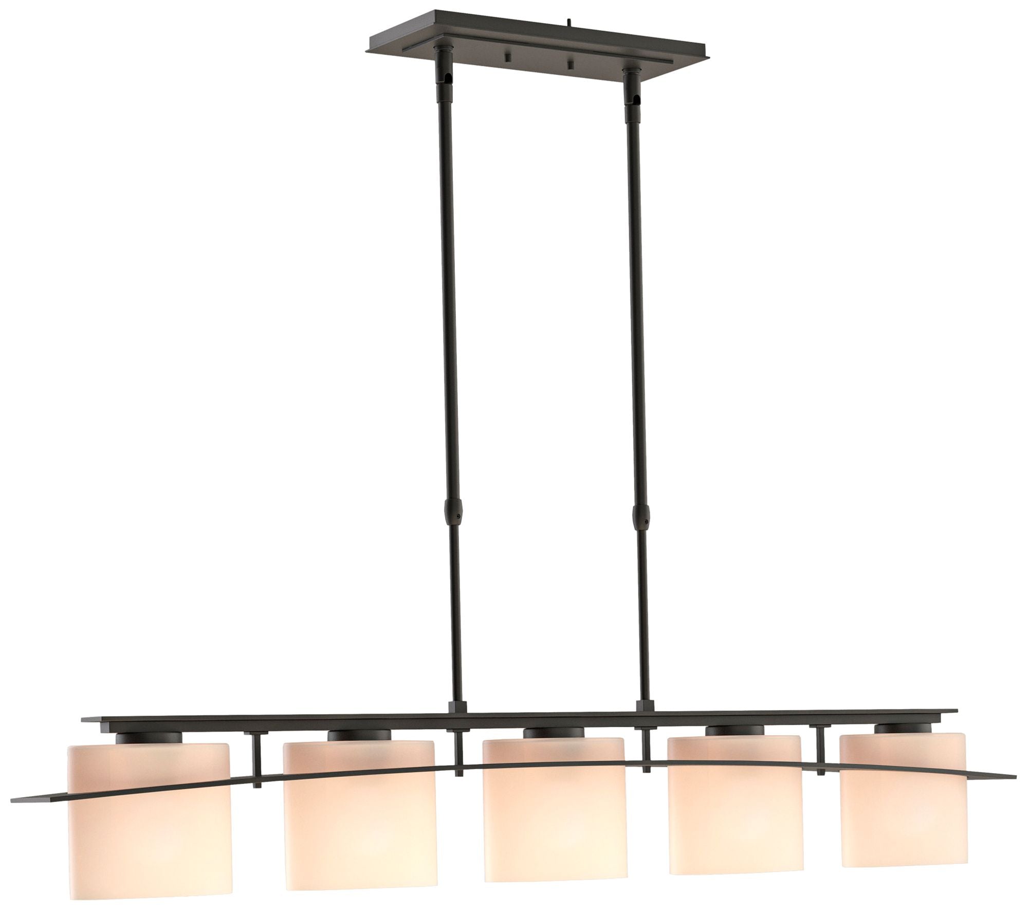 Arc Ellipse 5-Light Black Opal Chandelier
