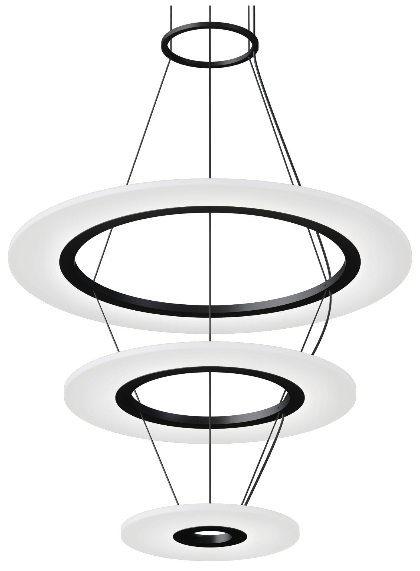 Arctic Rings Small Triple Ring with Chandelier