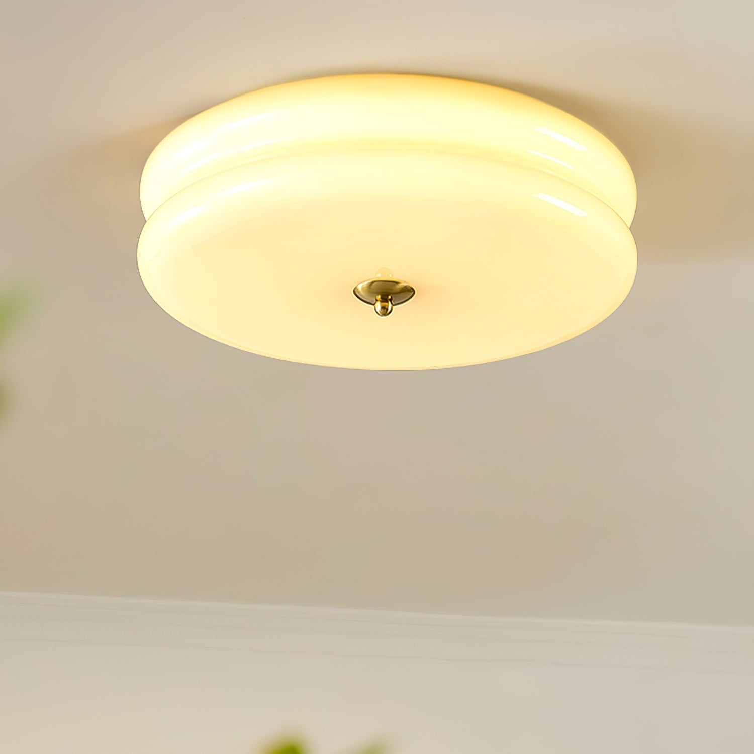 Art Deco Glass Dome Ceiling Light