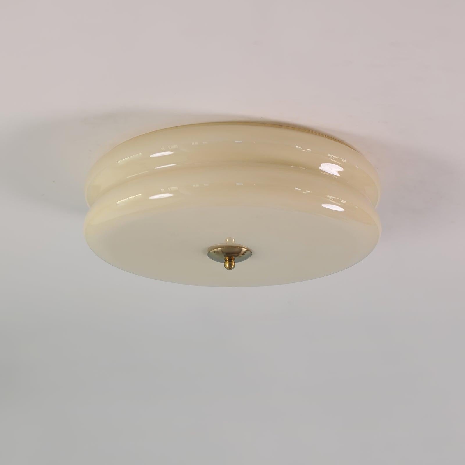 Art Deco Glass Dome Ceiling Light