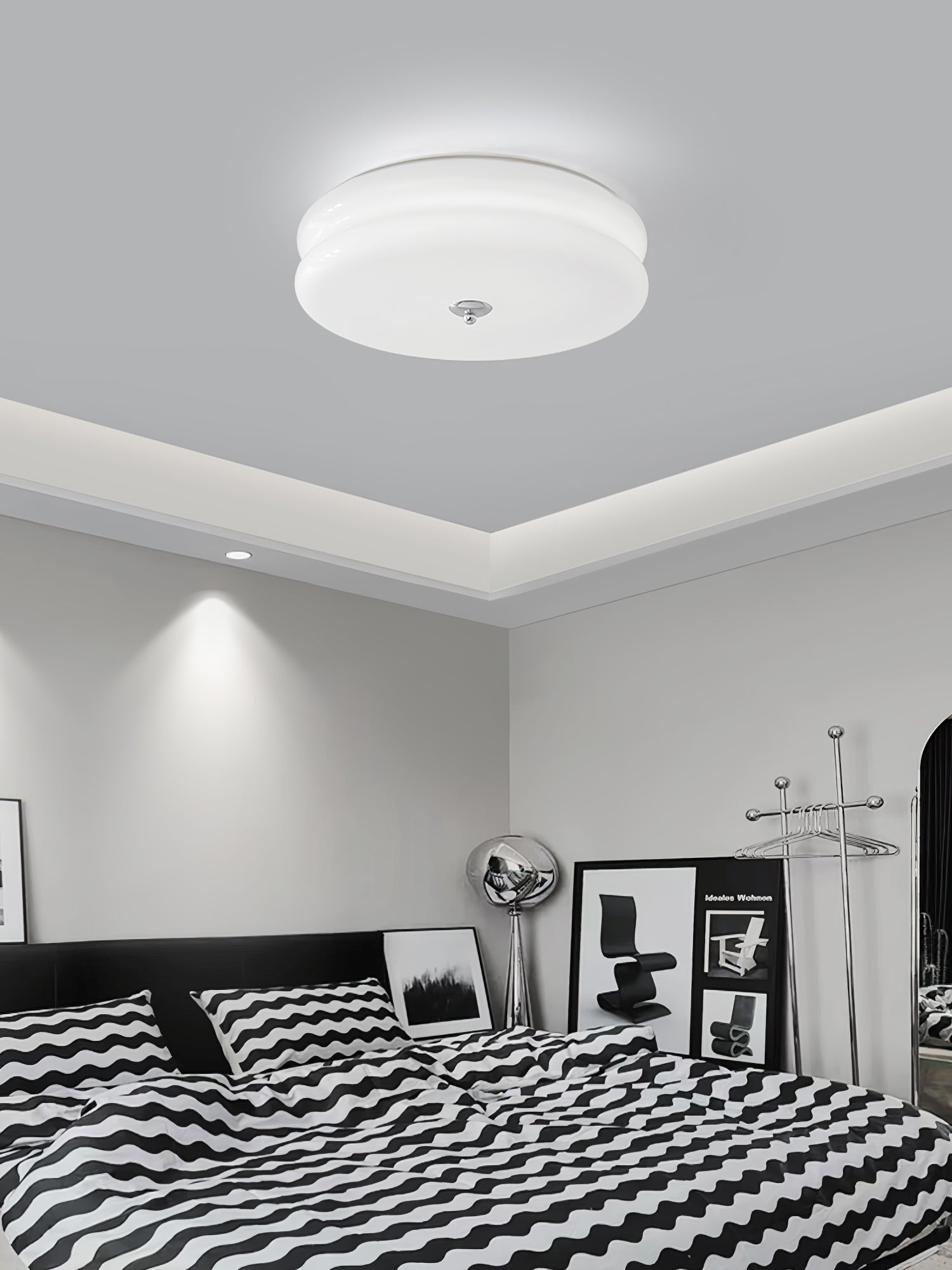 Art Deco Glass Dome Ceiling Light