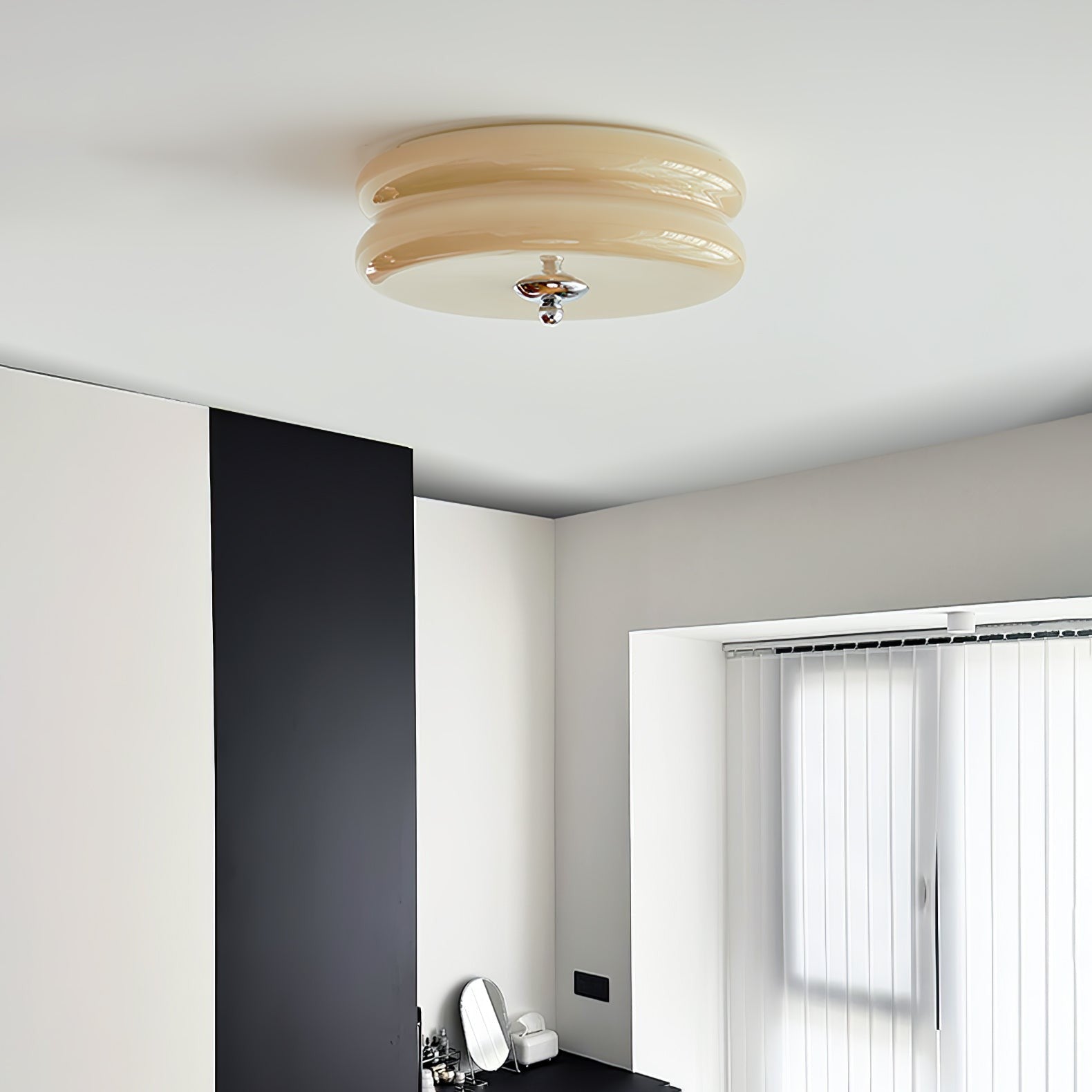Art Deco Glass Dome Ceiling Light