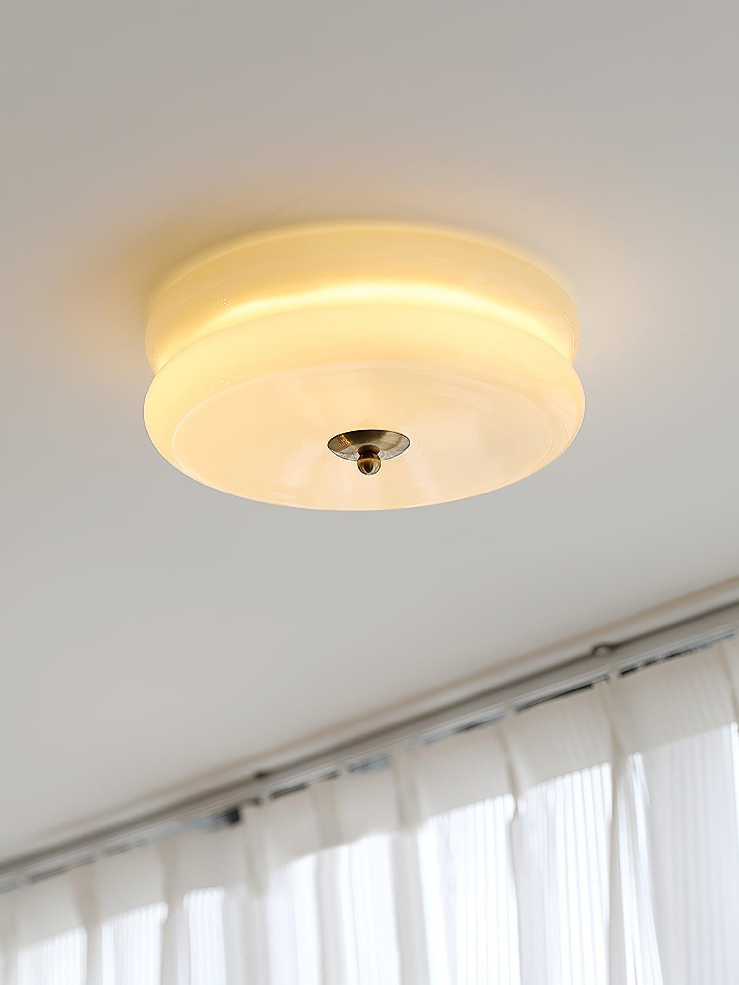 Art Deco Glass Dome Ceiling Light