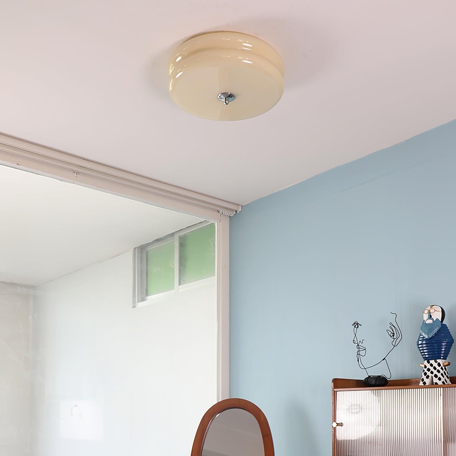 Art Deco Glass Dome Ceiling Light