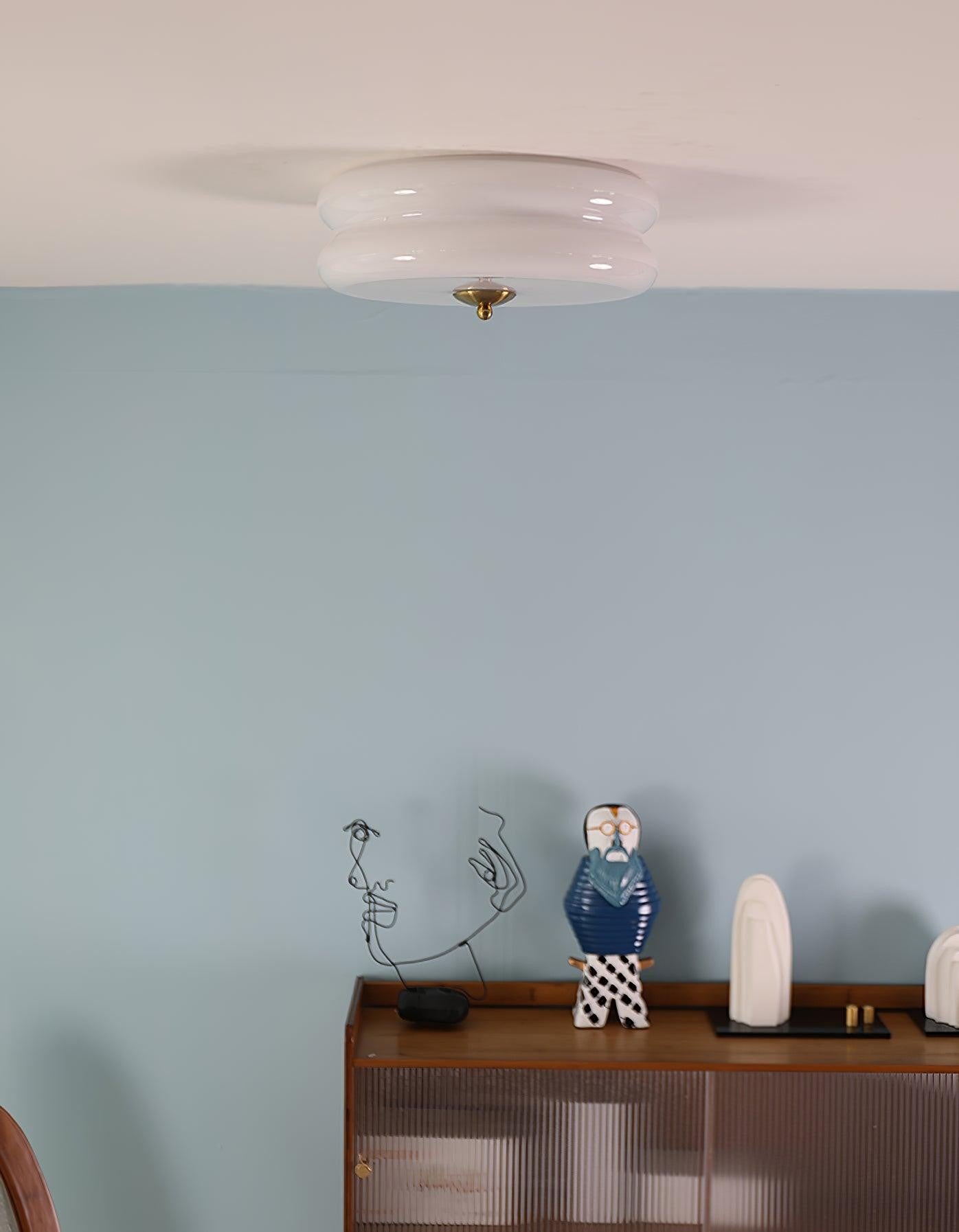 Art Deco Glass Dome Ceiling Light