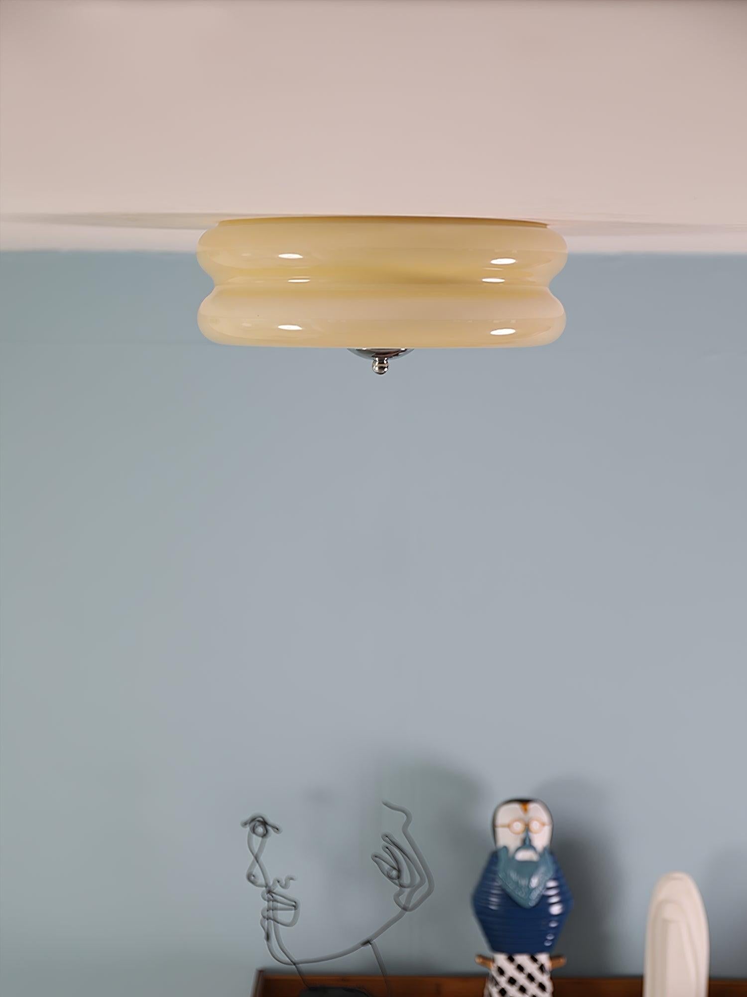 Art Deco Glass Dome Ceiling Light