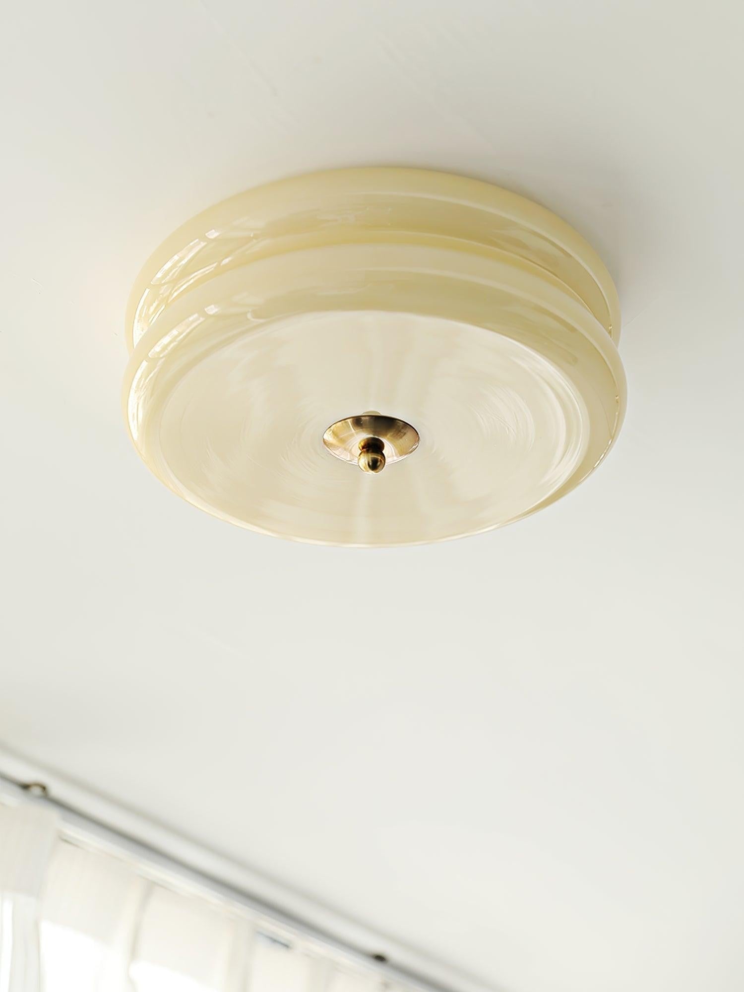 Art Deco Glass Dome Ceiling Light