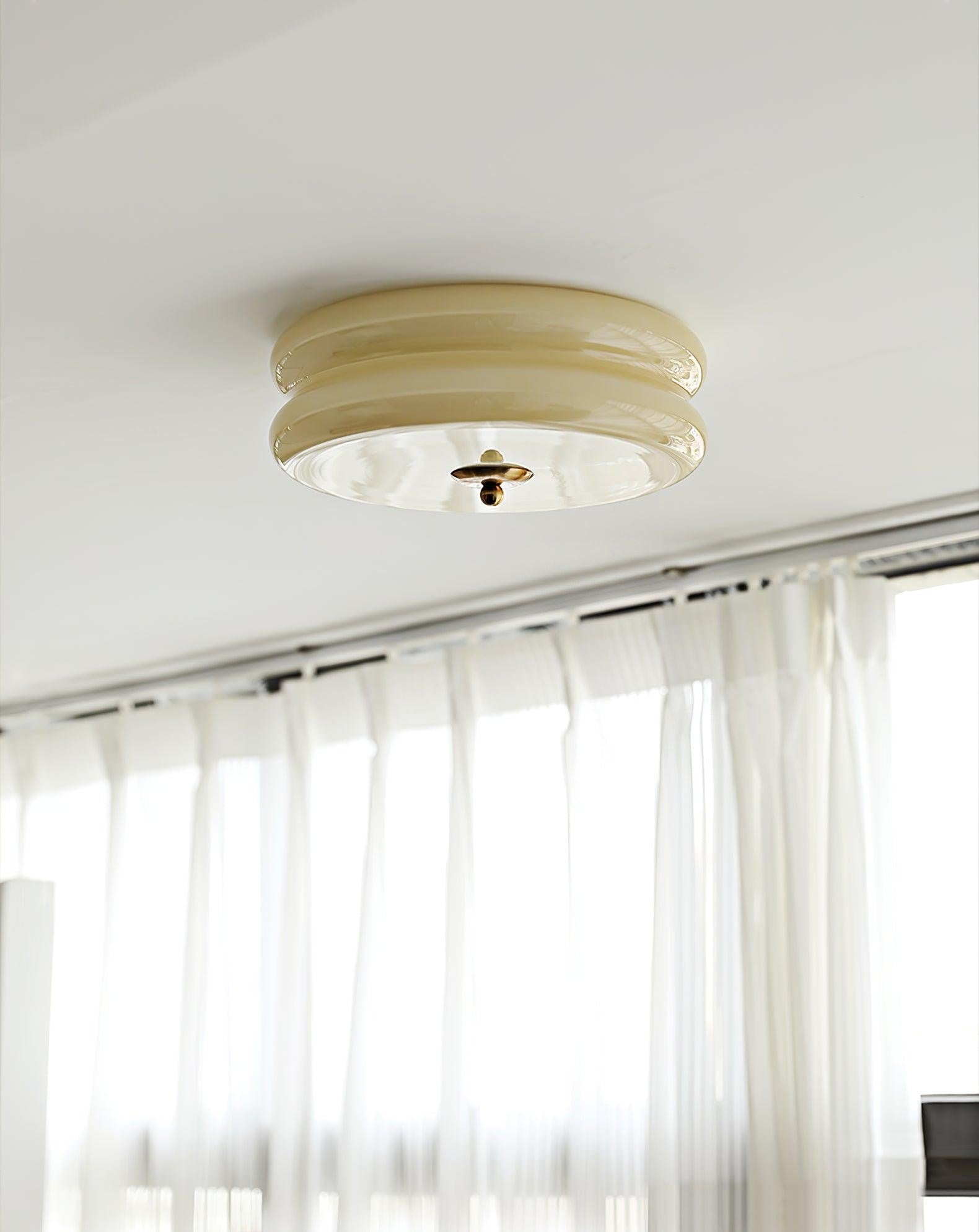Art Deco Glass Dome Ceiling Light