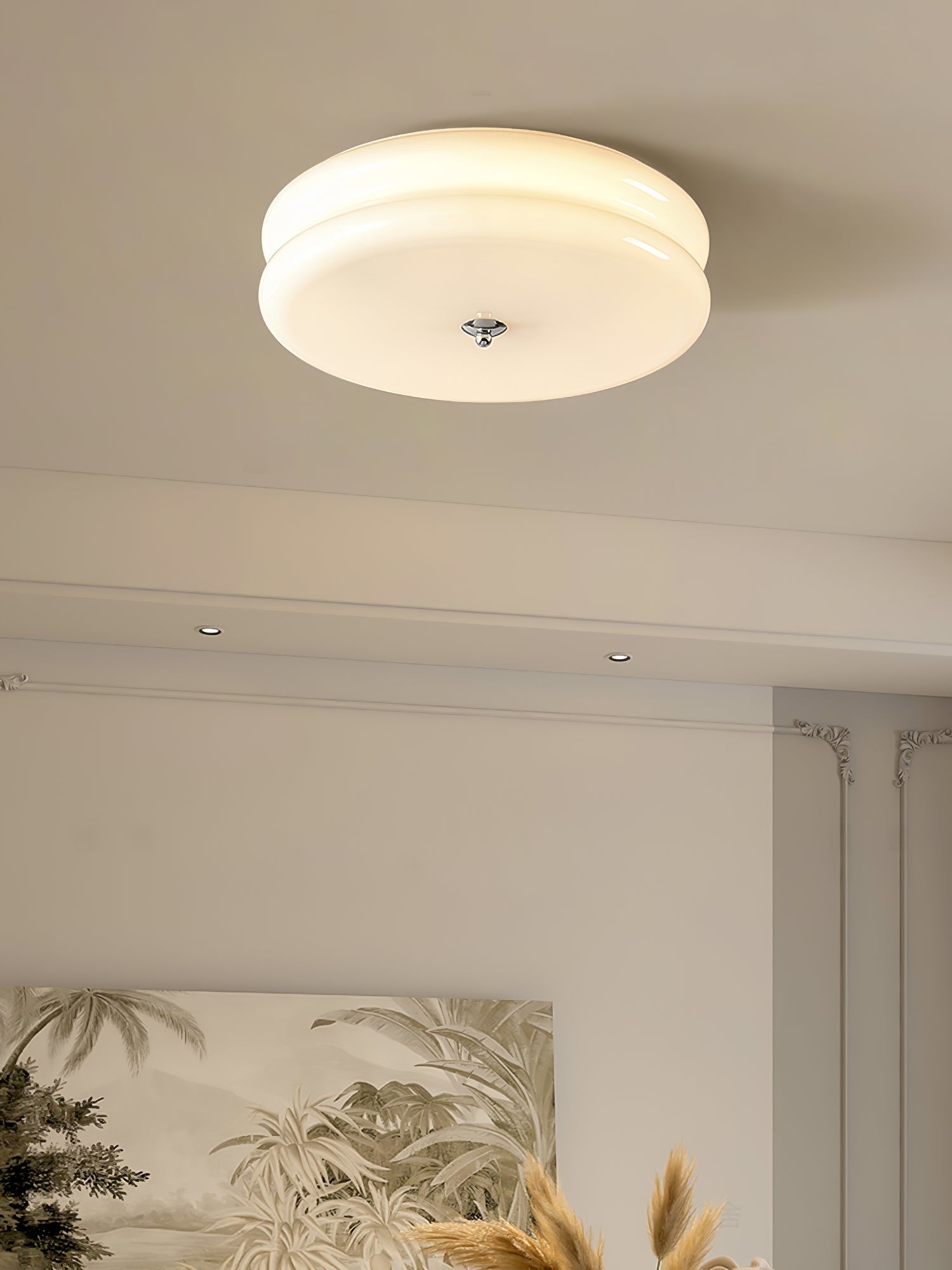 Art Deco Glass Dome Ceiling Light