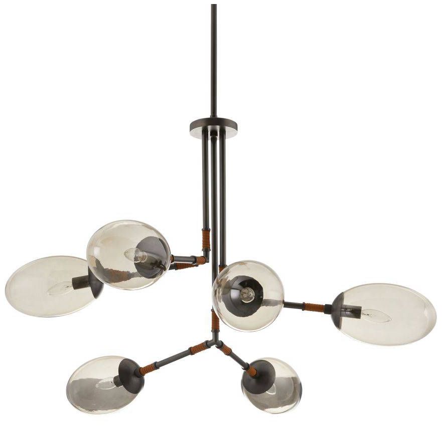Falcon Chandelier 41" Smoke