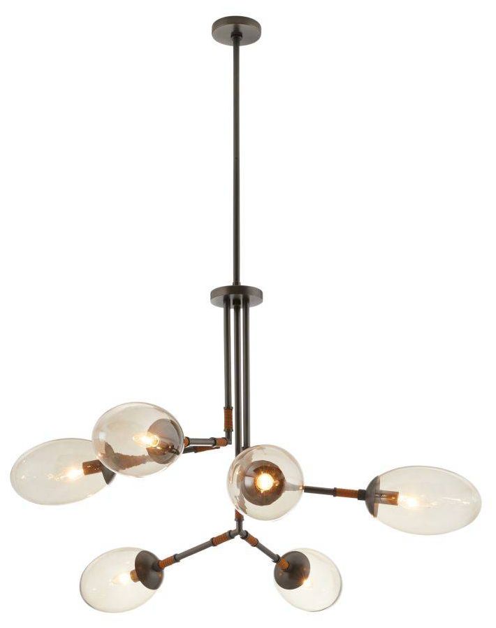 Falcon Chandelier 41" Smoke