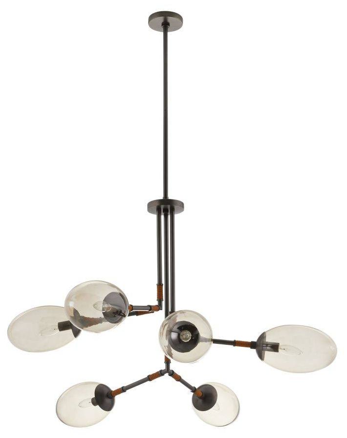 Falcon Chandelier 41" Smoke