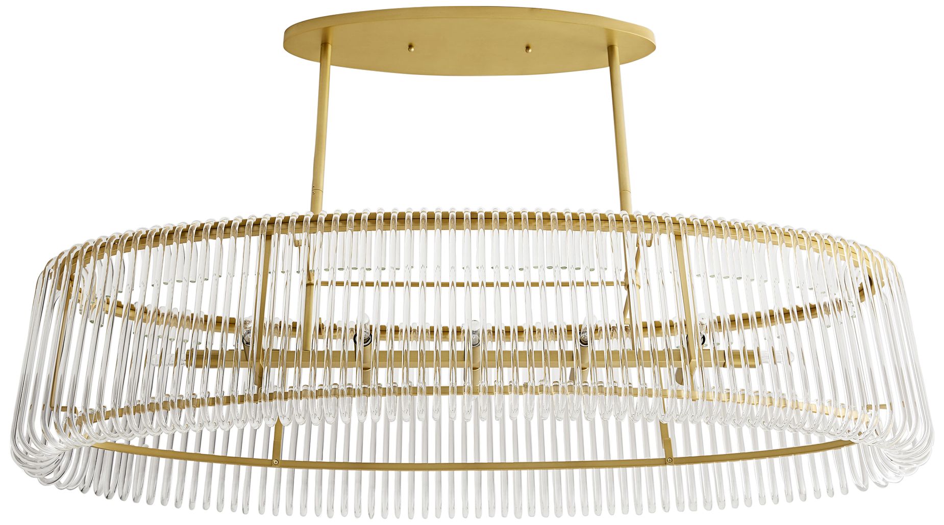 Home Chandler 50.5" Wide Antique Brass Chandelier