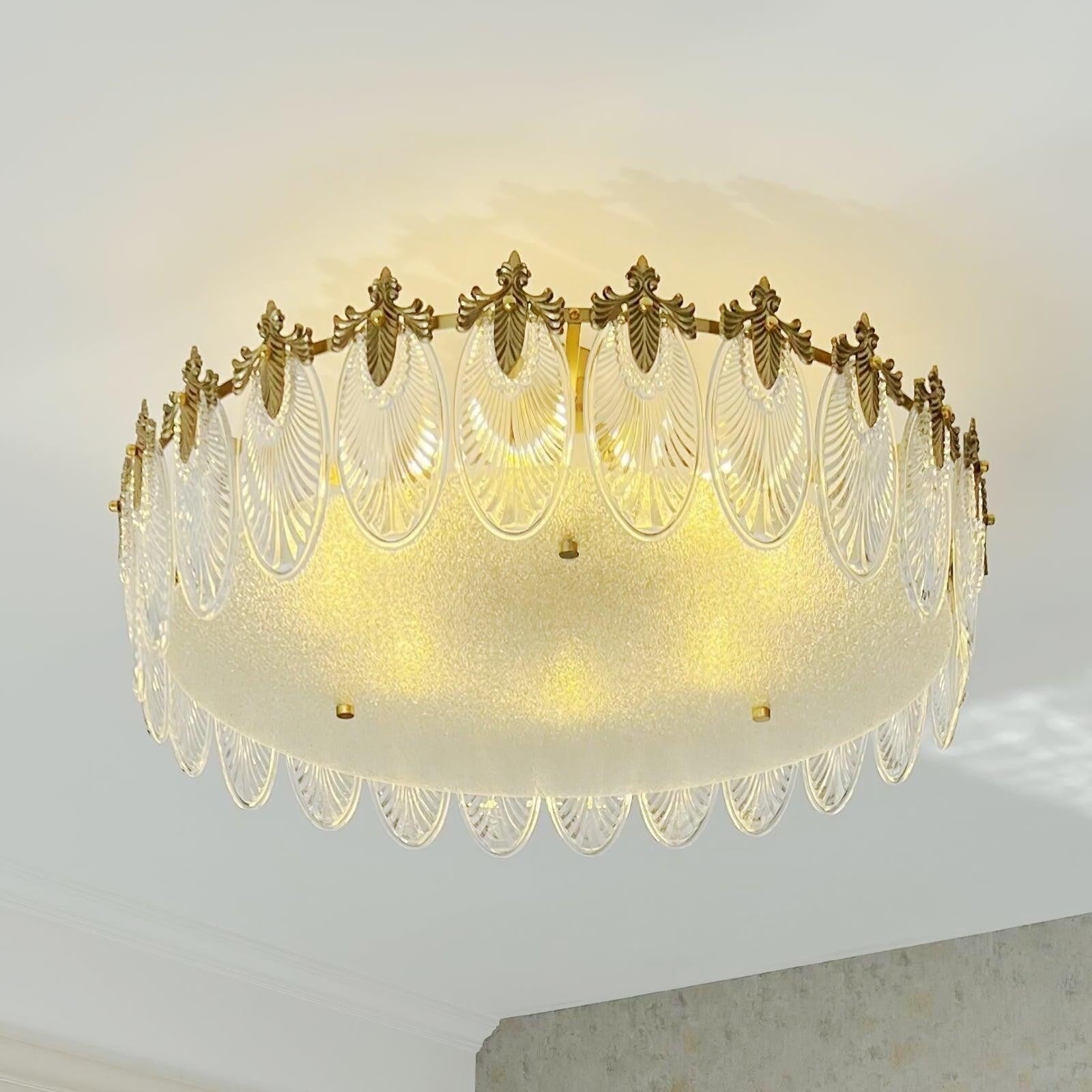 Artisan Glass Pattern Chandelier
