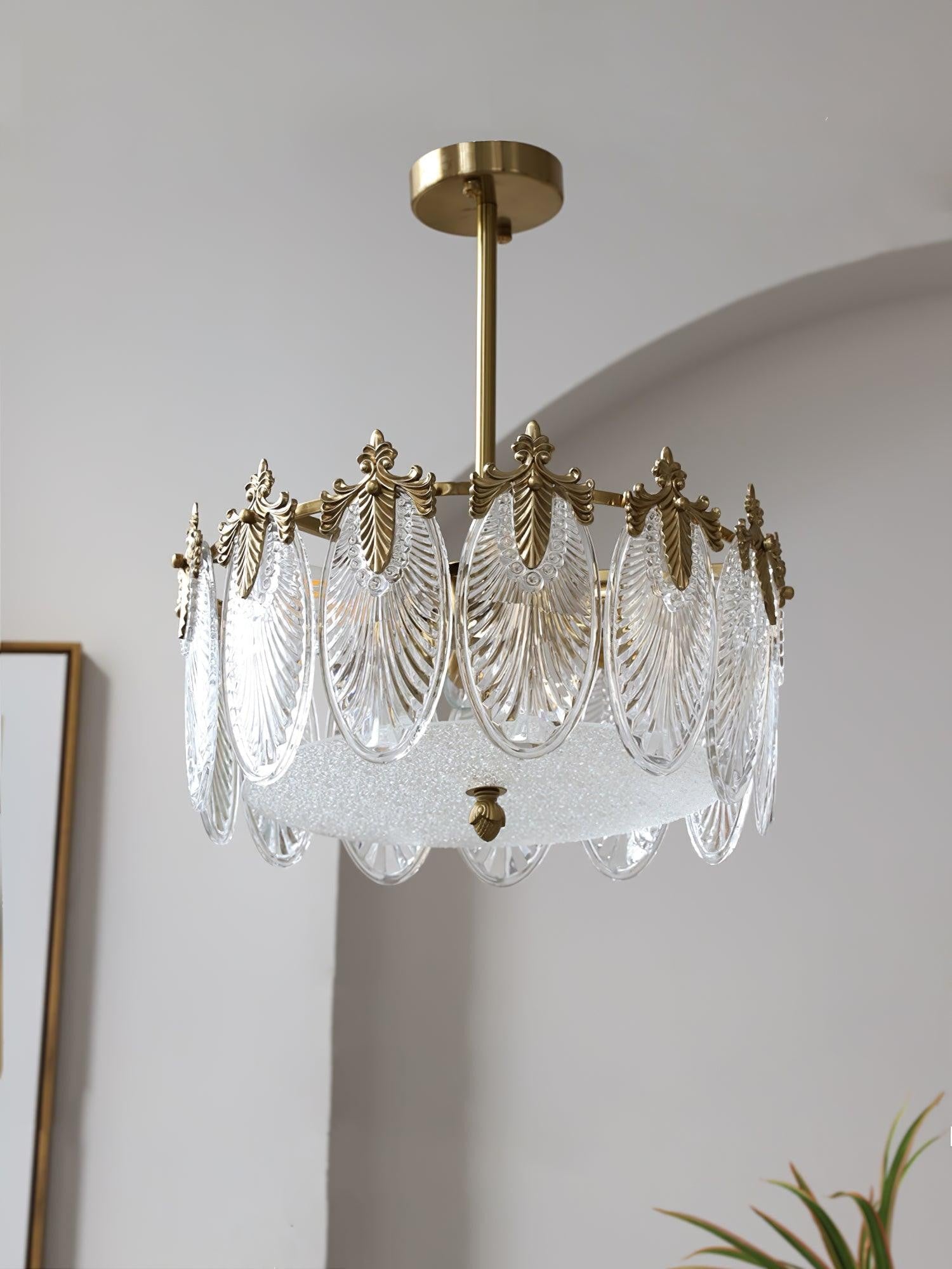 Artisan Glass Pattern Chandelier