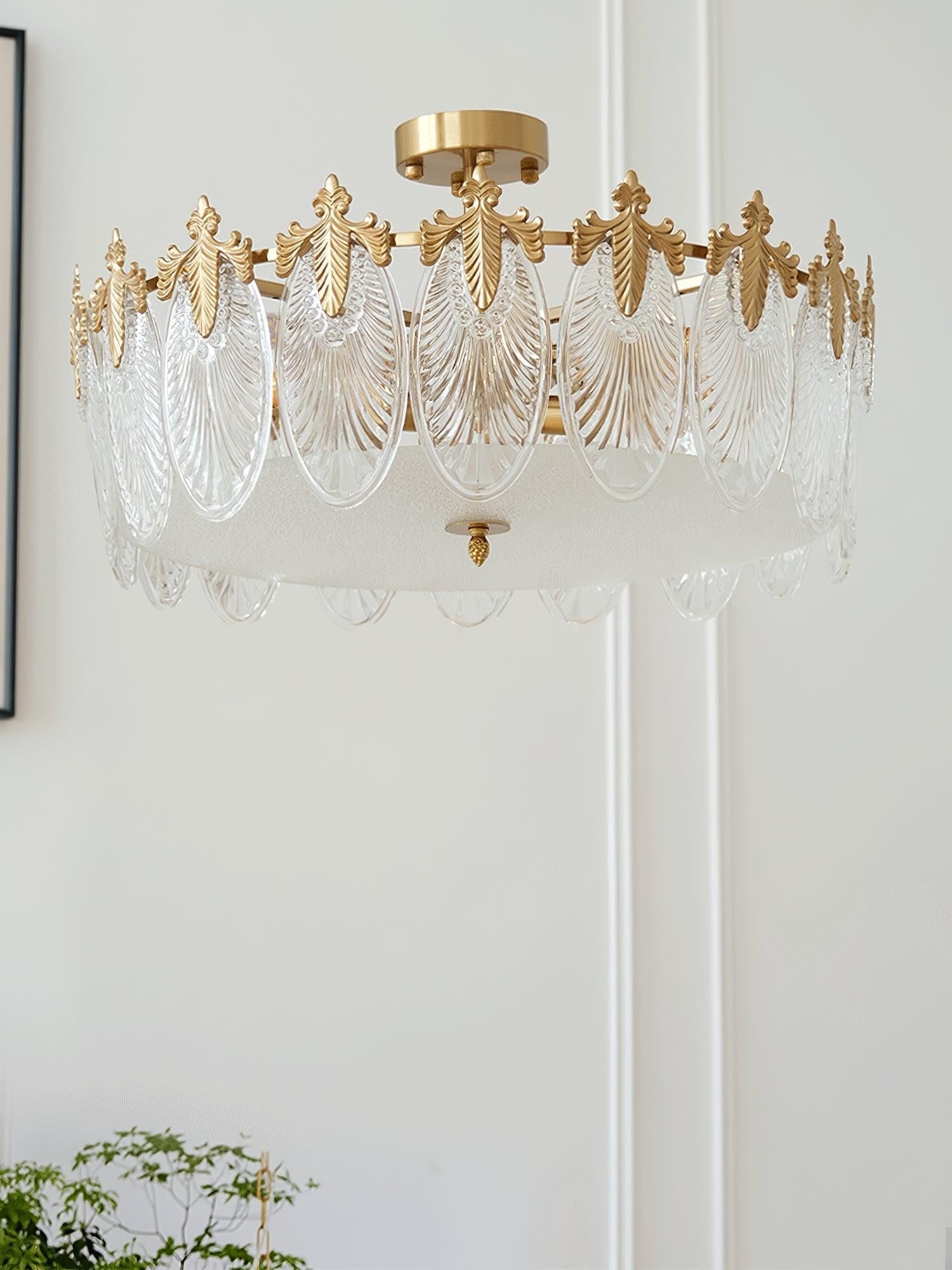 Artisan Glass Pattern Chandelier