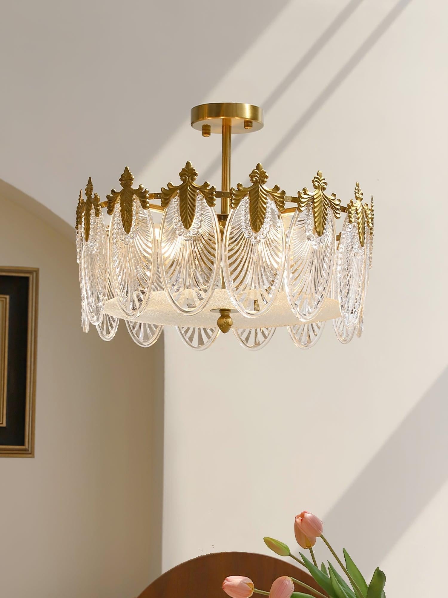 Artisan Glass Pattern Chandelier