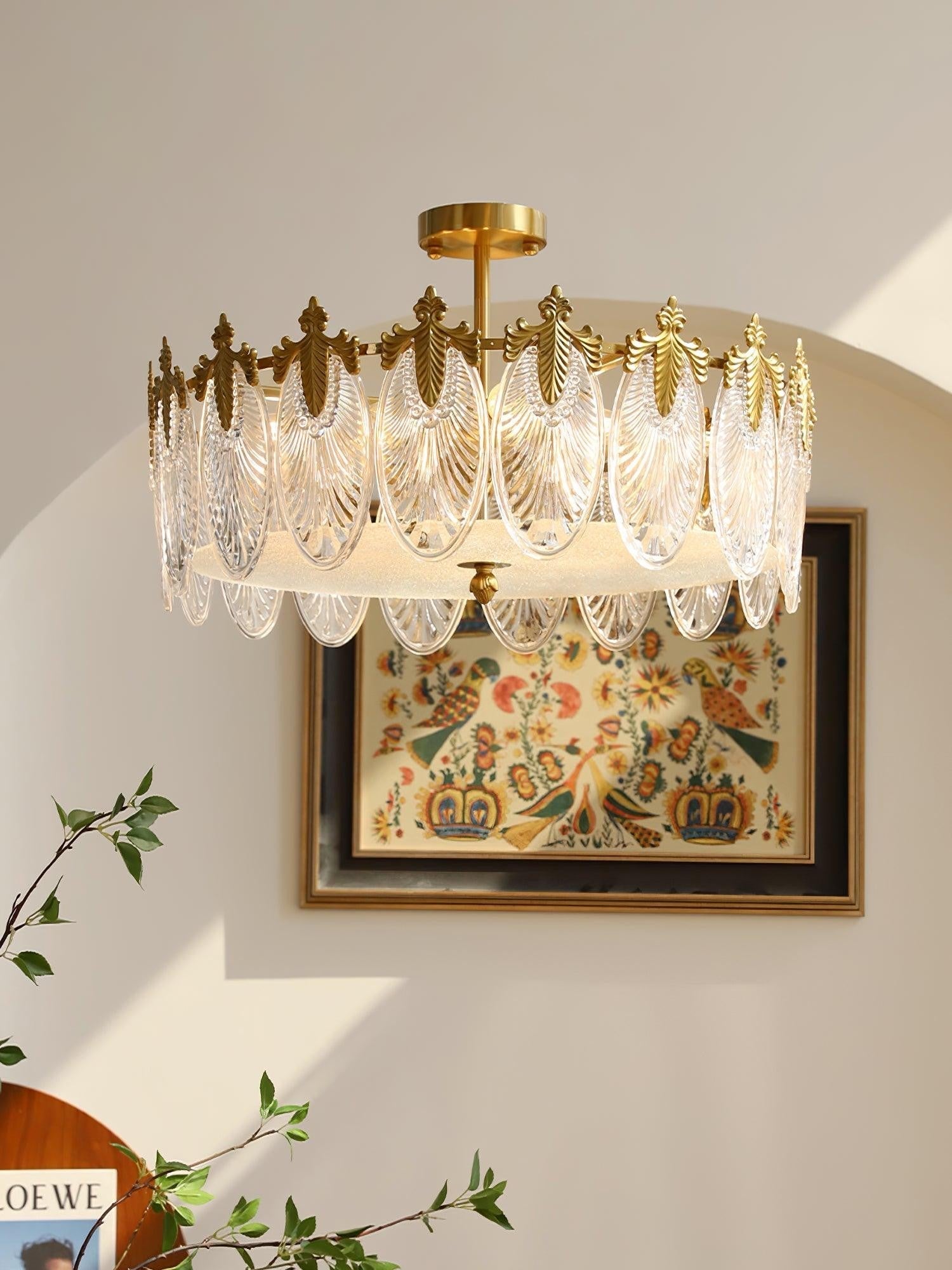 Artisan Glass Pattern Chandelier