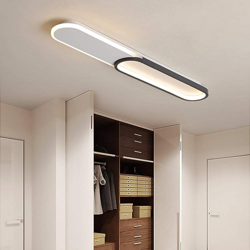 2 Rectangle Flush Mount Ceiling Light Minimalist LED