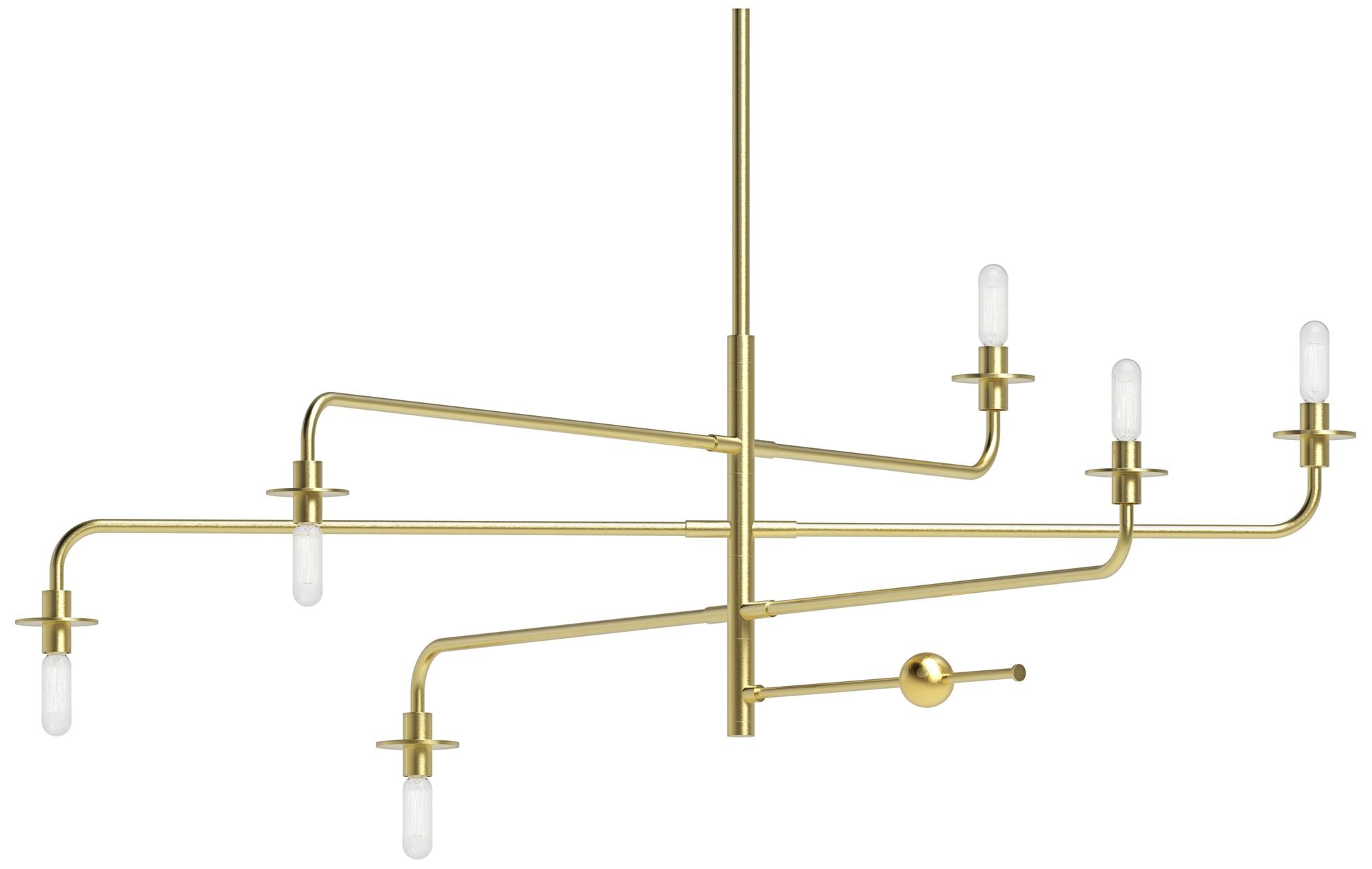 Atelier 6-Light Satin Brass Chandelier