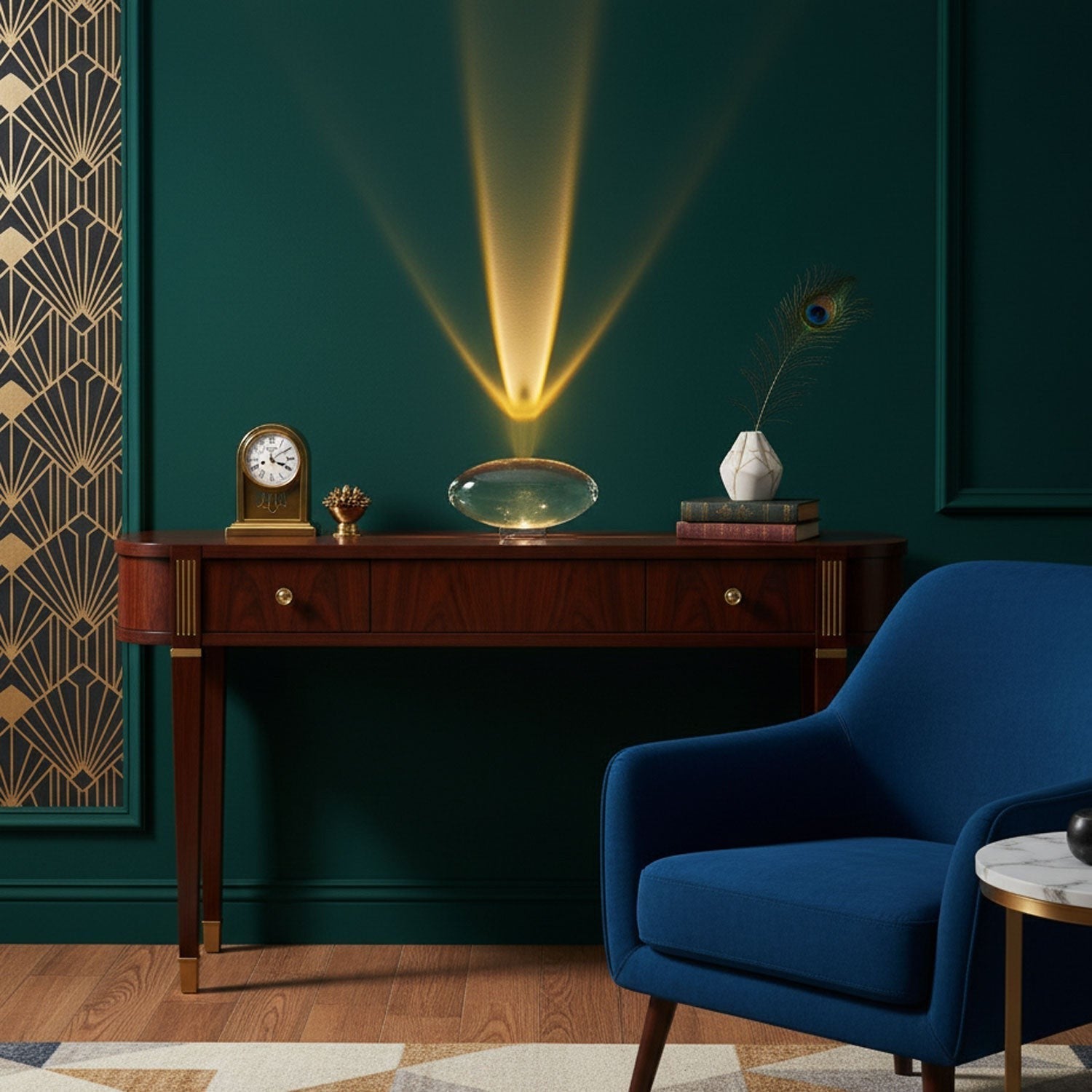 Atman Crystal Glow Table Lamp