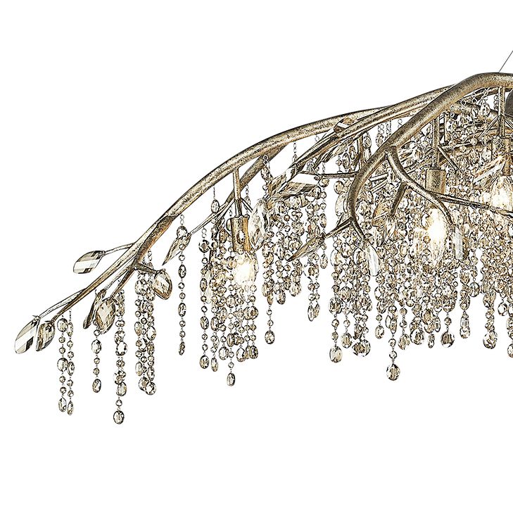 Autumn Twilight 95" Wide Mystic Gold Chandelier