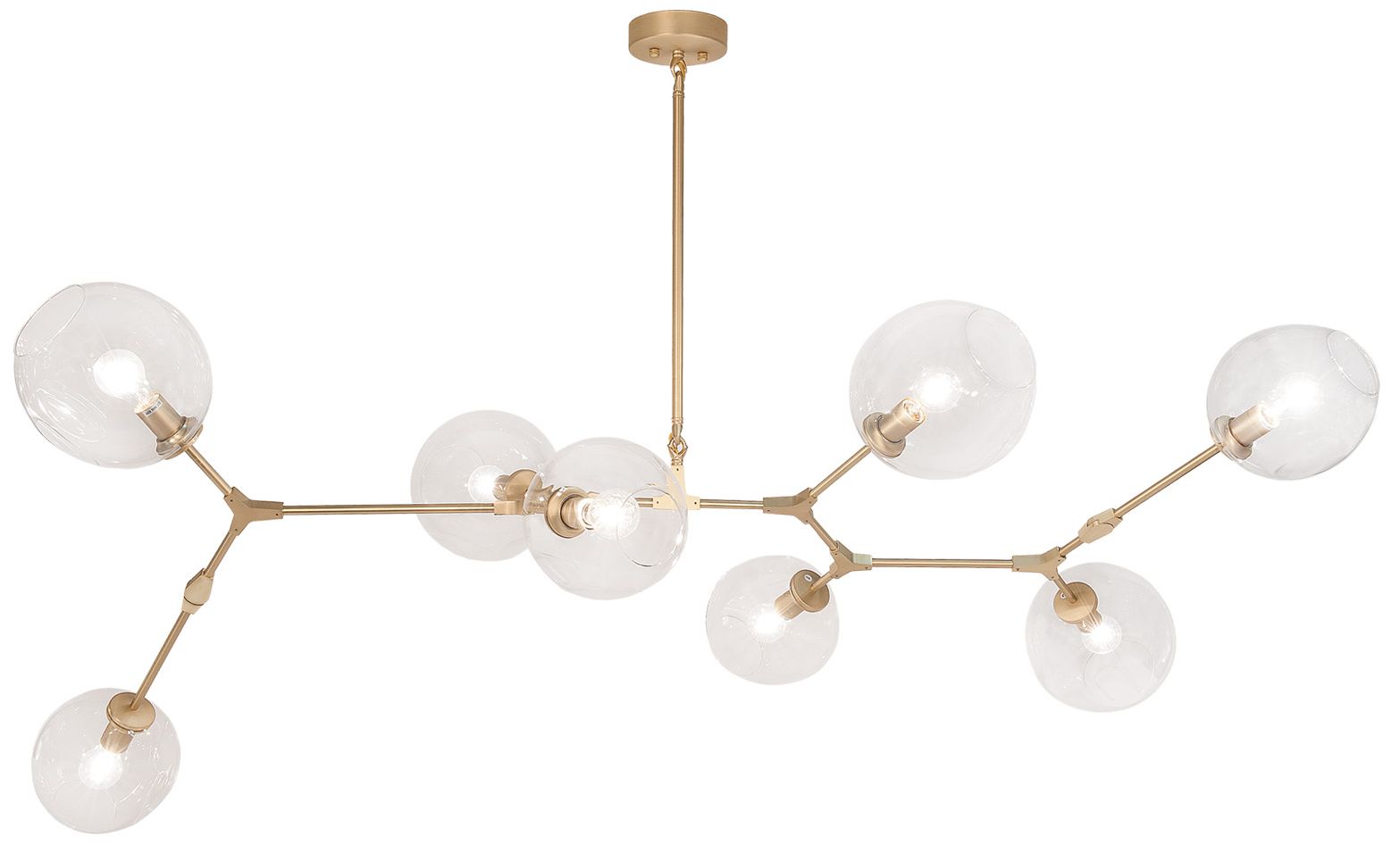 Fairfax 8-Light Modern Brass Chandelier