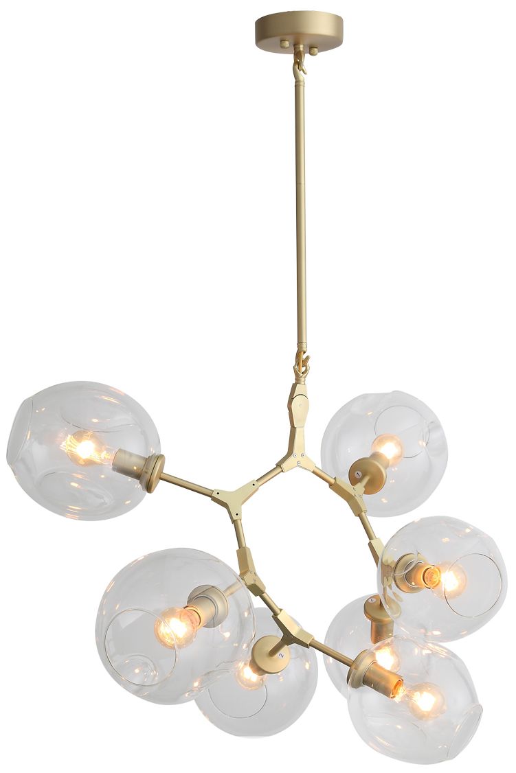Fairfax Ave. Collection- 7-Light Chandelier-Brass