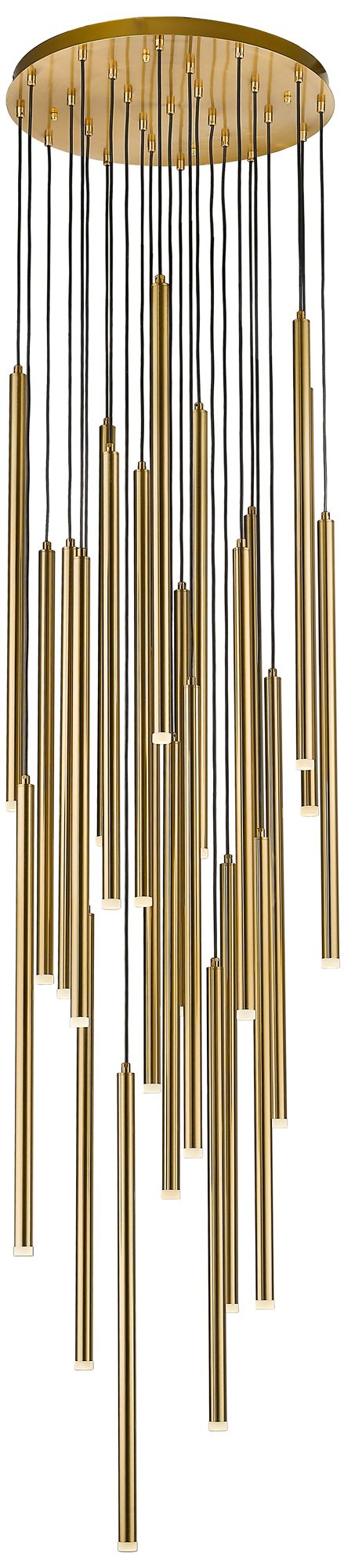 Filmore Ave. Hanging Chandelier Antique Brass