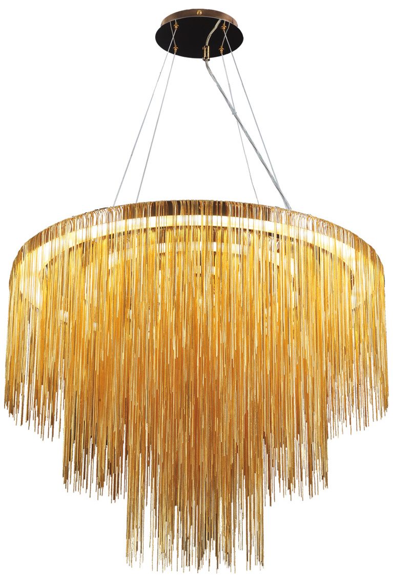 Fountain Ave Collection Gold Chandelier