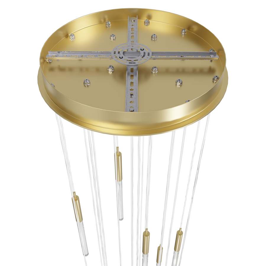Main St. 21-Light 22" Wide LED Multi-Light Chandelier