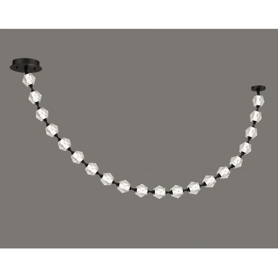 Beluga 90" Wide LED Linear Pendant with Faceted Acrylic