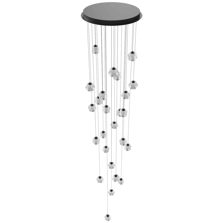 Beluga 30" Wide LED Multi-Light Pendant with Faceted