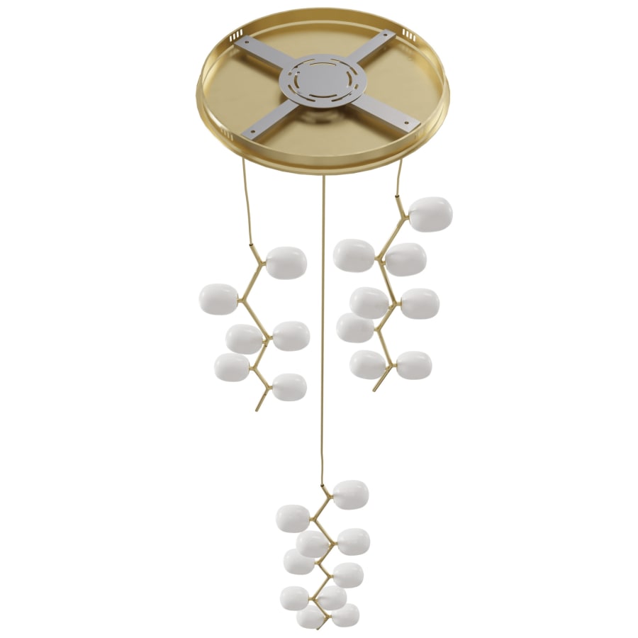 Hampton 24-Light 26" Wide Abstract Multi-Light Pendant